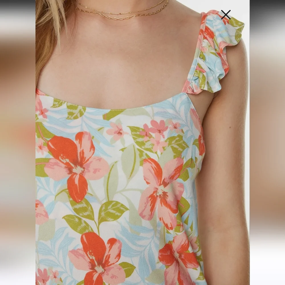 Roxy Daydreamer Floral Maxi Sundress  Medium